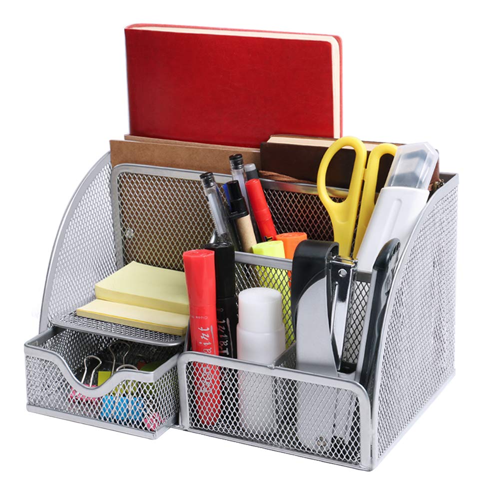 Multi-Use Desk Tidy & Pen Holder with 6 storage