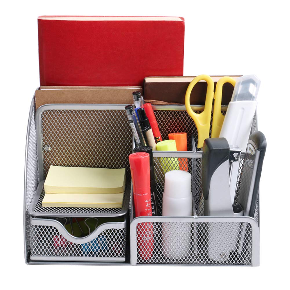 Multi-Use Desk Tidy & Pen Holder with 6 storage