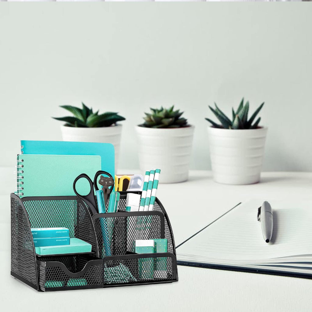 Multi-Use Desk Tidy & Pen Holder with 6 storage