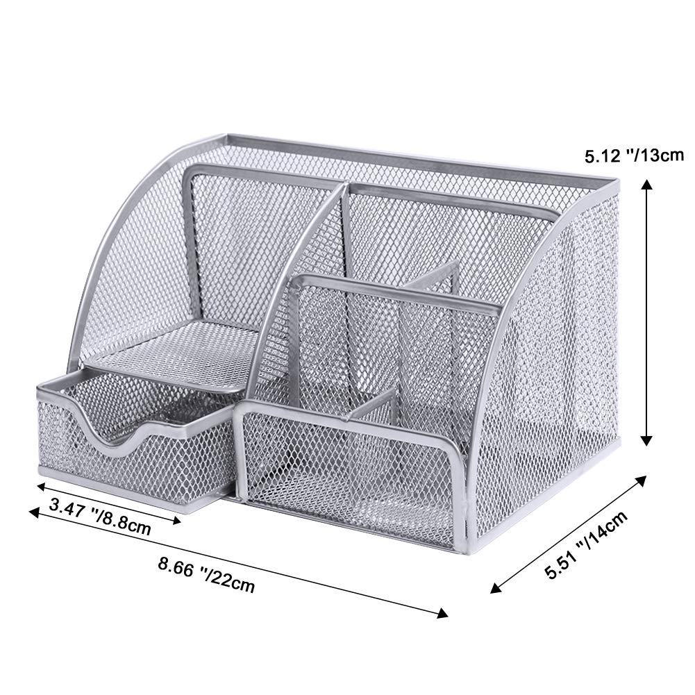 Multi-Use Desk Tidy & Pen Holder with 6 storage